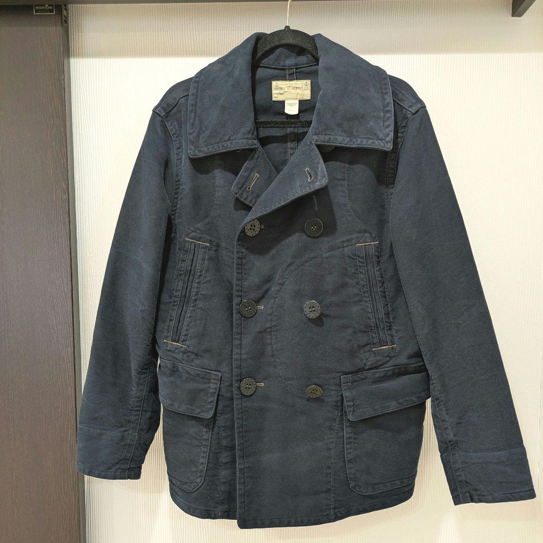 ダブルアールエル Pコート ジャケット メンズ ネイビー M 匿名配送