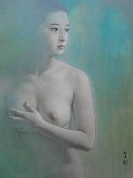 高塚省吾、「午後の記憶」、希少な画集より、新品高級額・額装付