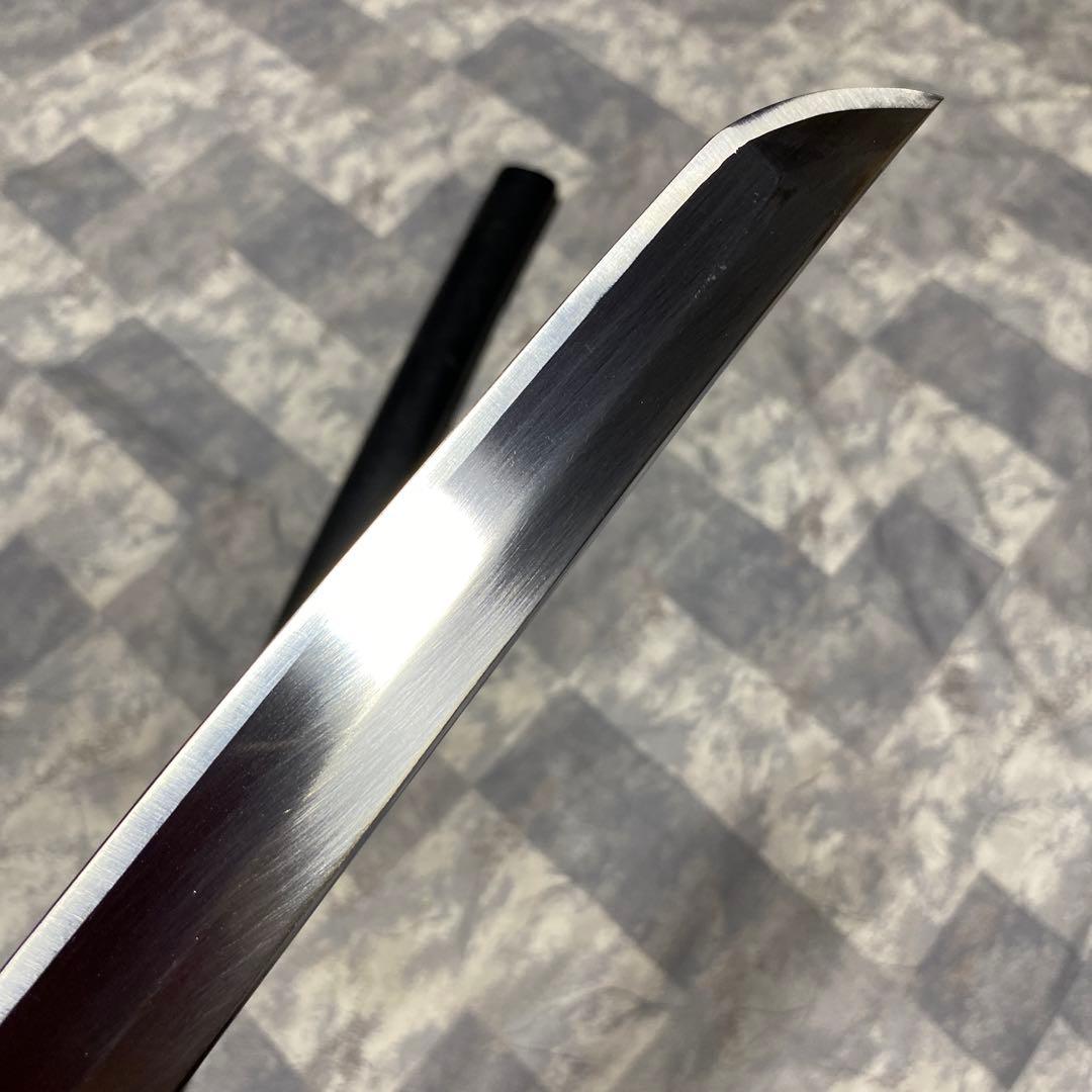 模造刀大刀 黒柄 扇鉄丸鍔 黒鞘