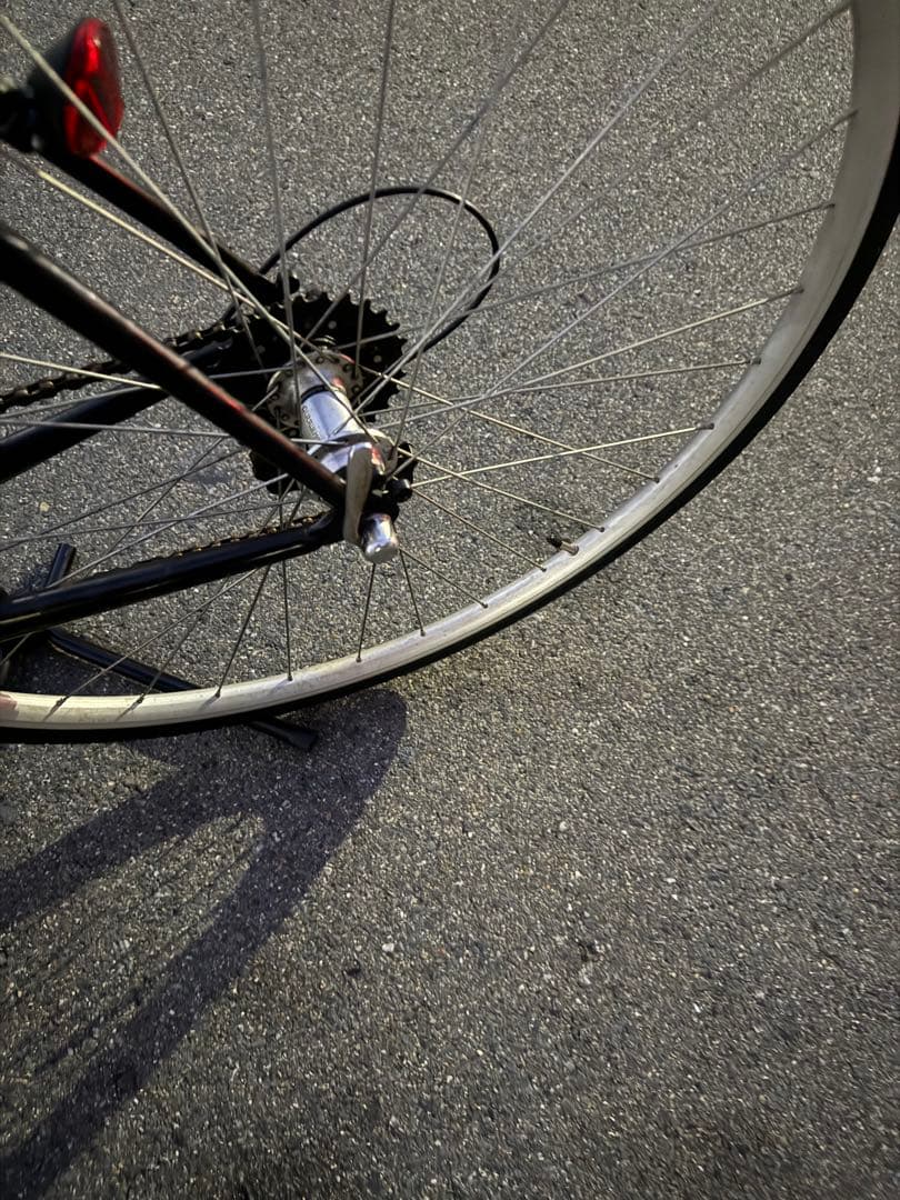 155 自転車 大阪市 【引取り限定】 28インチ 変速付 美品 ロードバイク