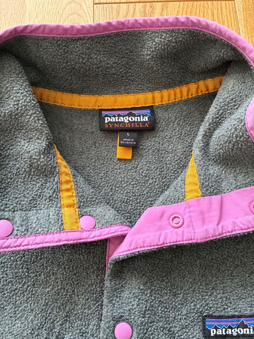 【ふーみん】Patagonia ライトウェイトシンチラスナップT　L