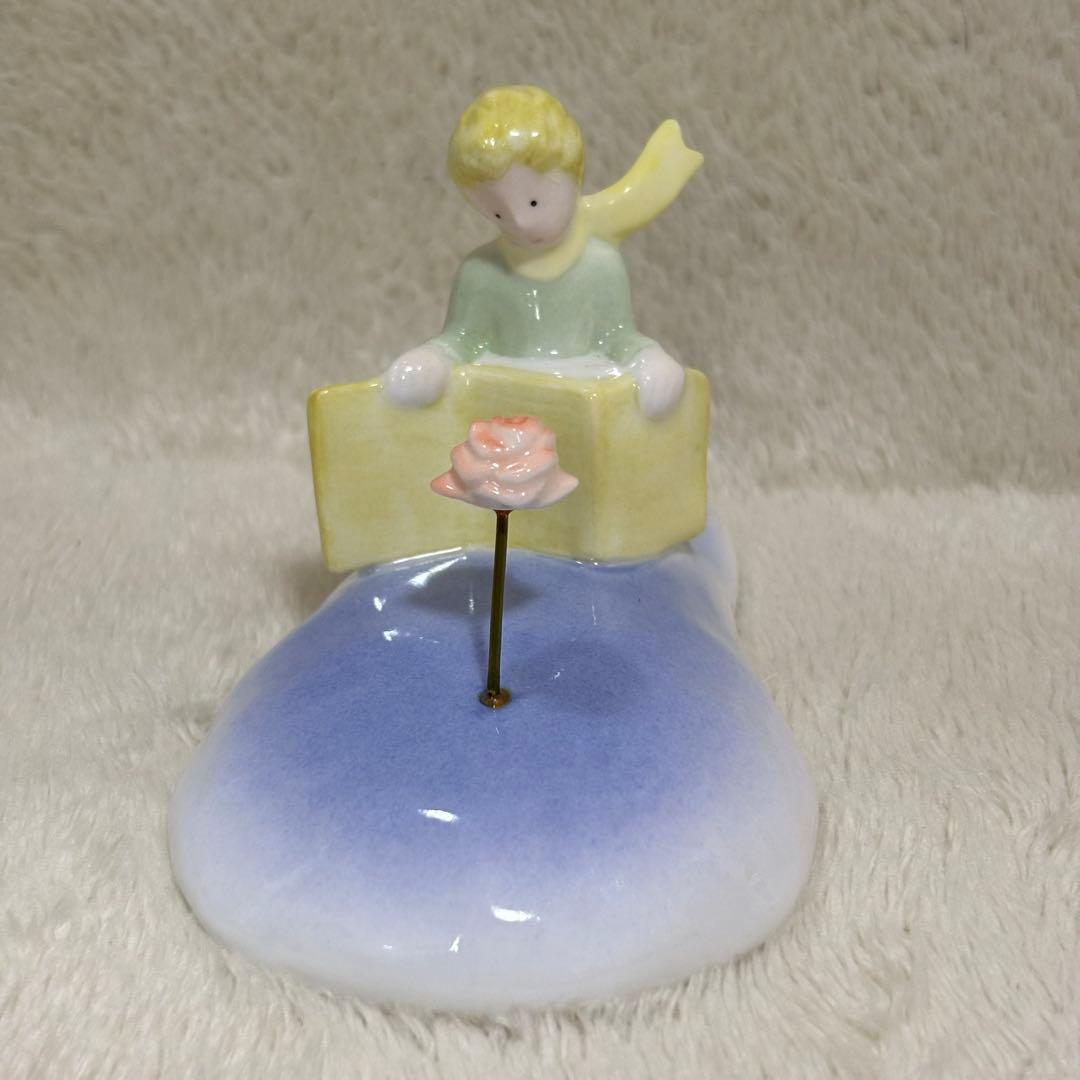 星の王子さま バラと王子さま ボーンチャイナ 新日鉄 フィギュアリン スタチュー