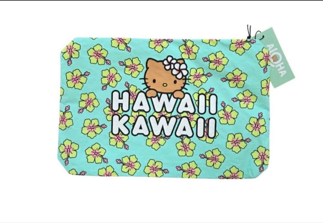 レア！アロハコレクション 日焼けキティ ハワイDFS限定 ポーチ