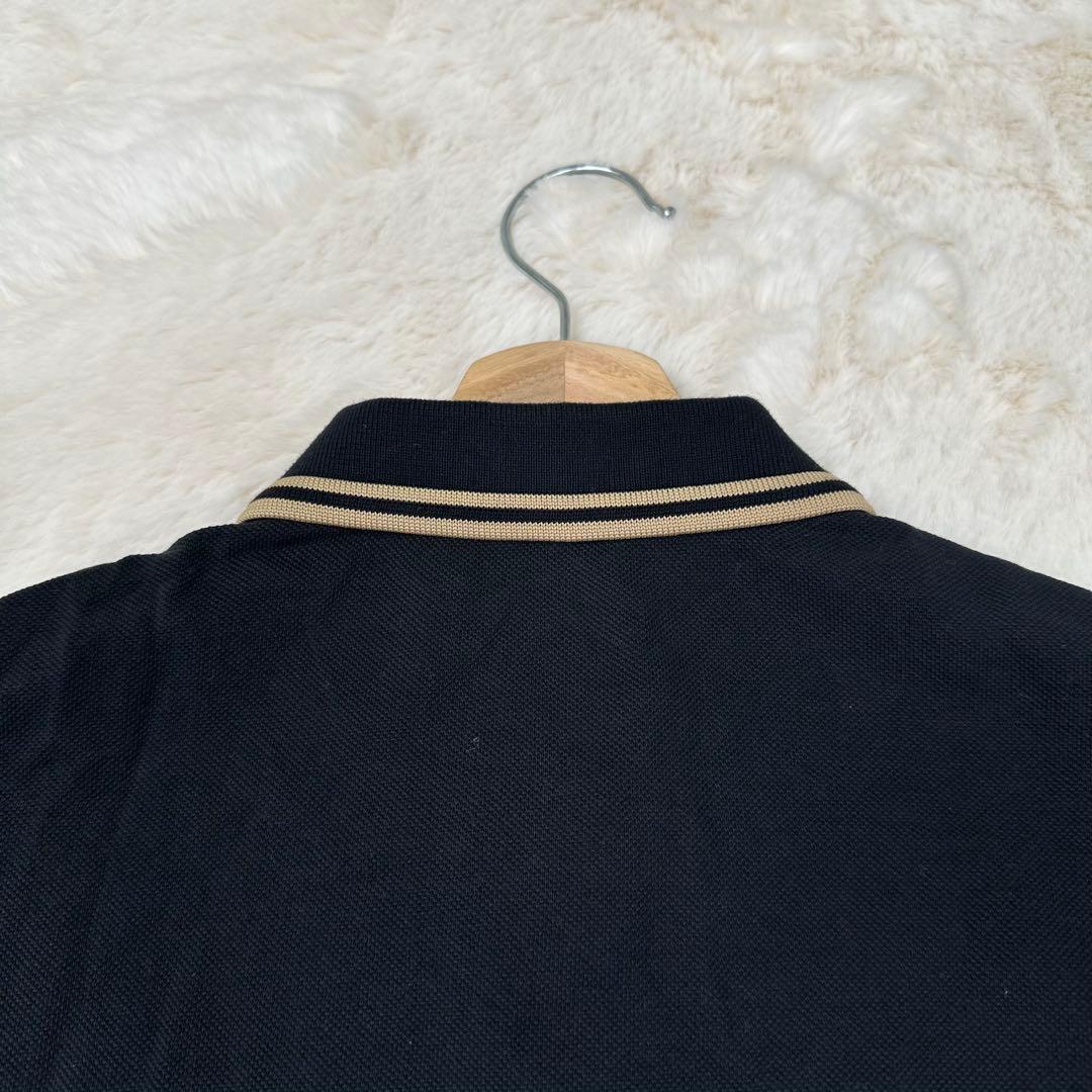 ✨美品✨フレッドペリー 金刺繍 ポロシャツ G3636 黒 長袖 UK12 L