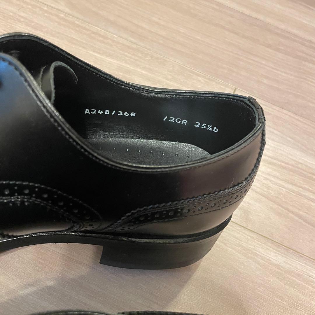 【リーガル】ブラックレザー　ウィングチップシューズ