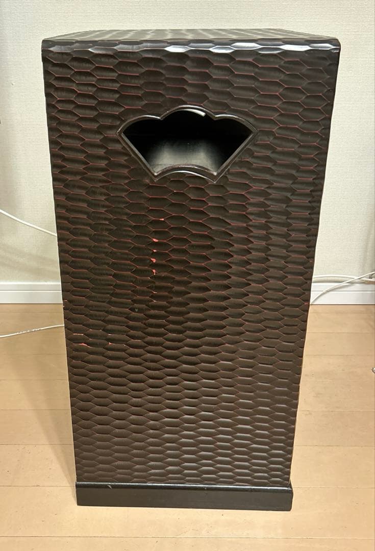 昭和レトロ 鎌倉彫 茶箪笥 飾り棚 チェスト アンティーク レア used 美品