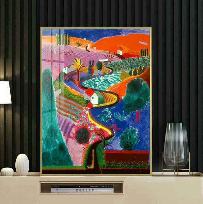 個人が手作りで絵を模造する レトロな油絵 創意絵画. 個人絵画.