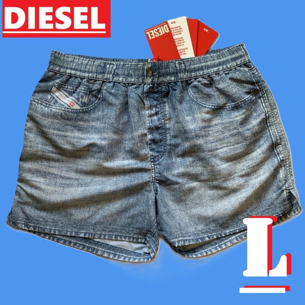 新品　DIESEL　スイム ハーフ パンツ　L　A13161　BMBX KEN
