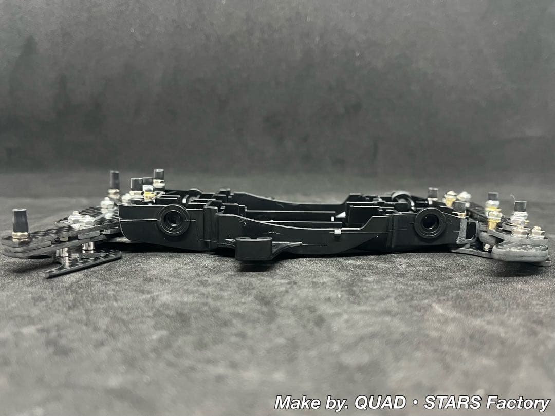 【ミニ四駆・MA用】2軸ATピボットバンパー＋段下げ3mm加工＋1軸リヤアンカー