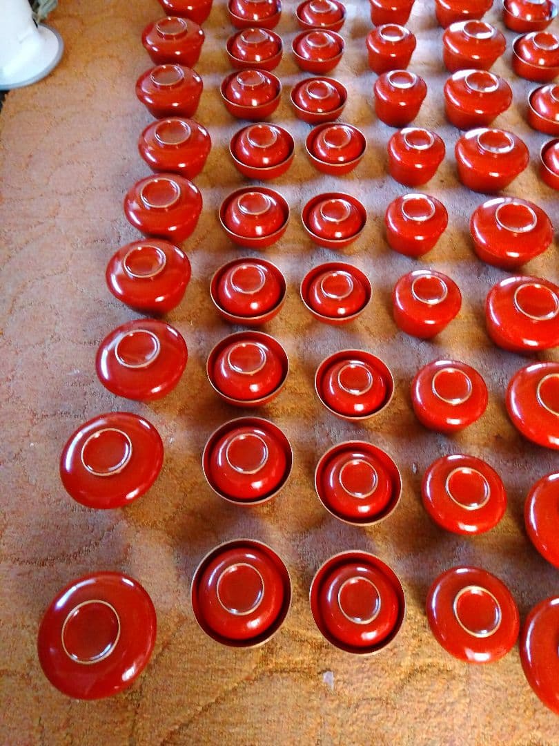 【キンたん】赤い漆器椀4種 10個セット