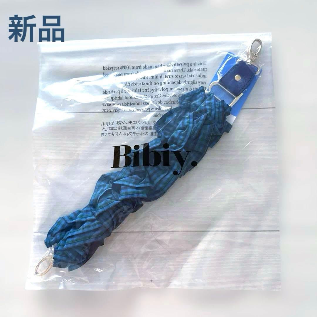 新品♡bibiy familiar ファミリア　ハンドストラップ　青