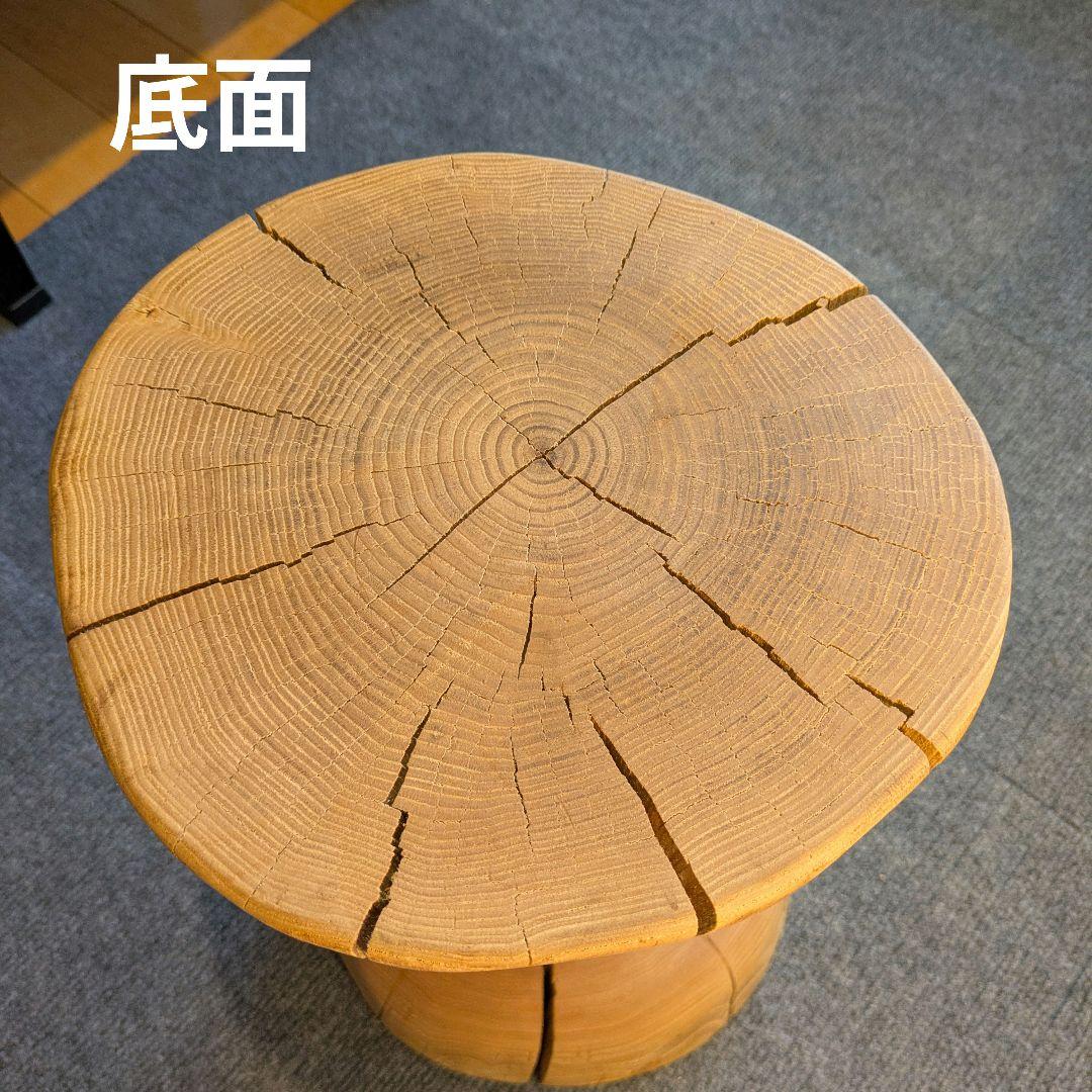 :)　栗　天然木　丸太　椅子　スツール　高さ約40㎝