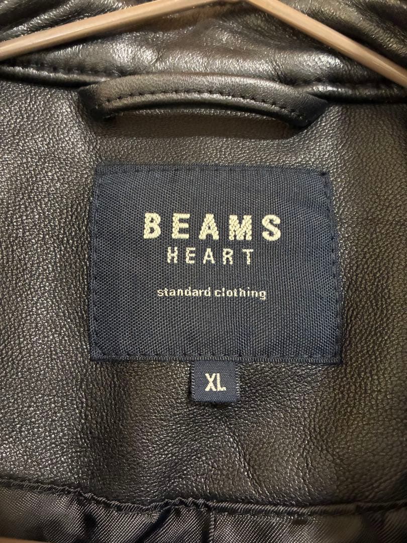 BEAMS HEART シングルライダースジャケット