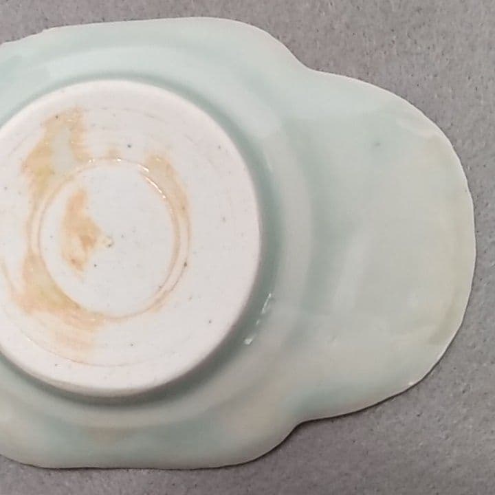 古伊万里青磁茶托　(NO5)　古伊万里茶托　茶托　煎茶道具　初期伊万里