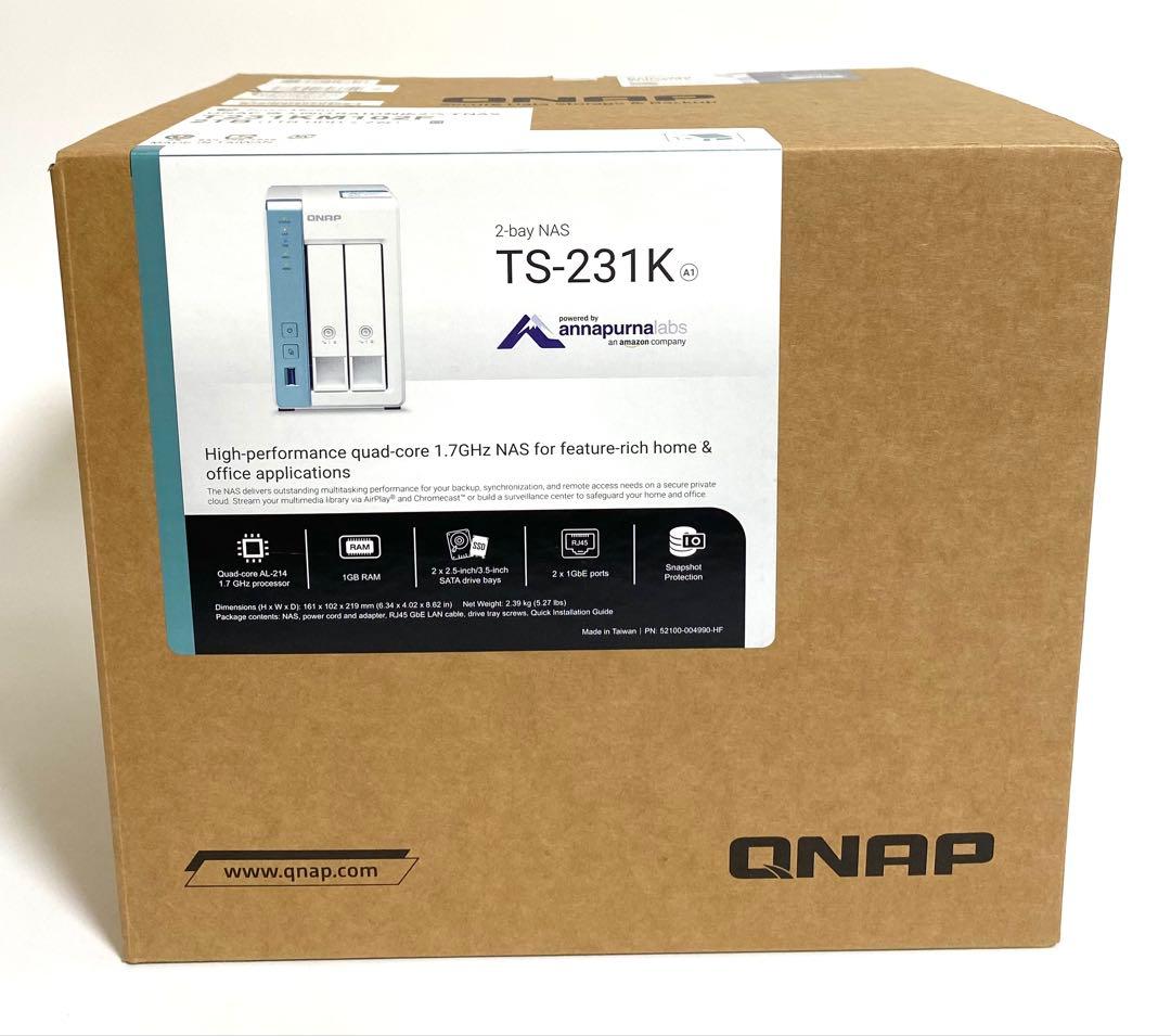 QNAP TS-231K 2TB搭載Eモデル T231KM102 HDD NAS
