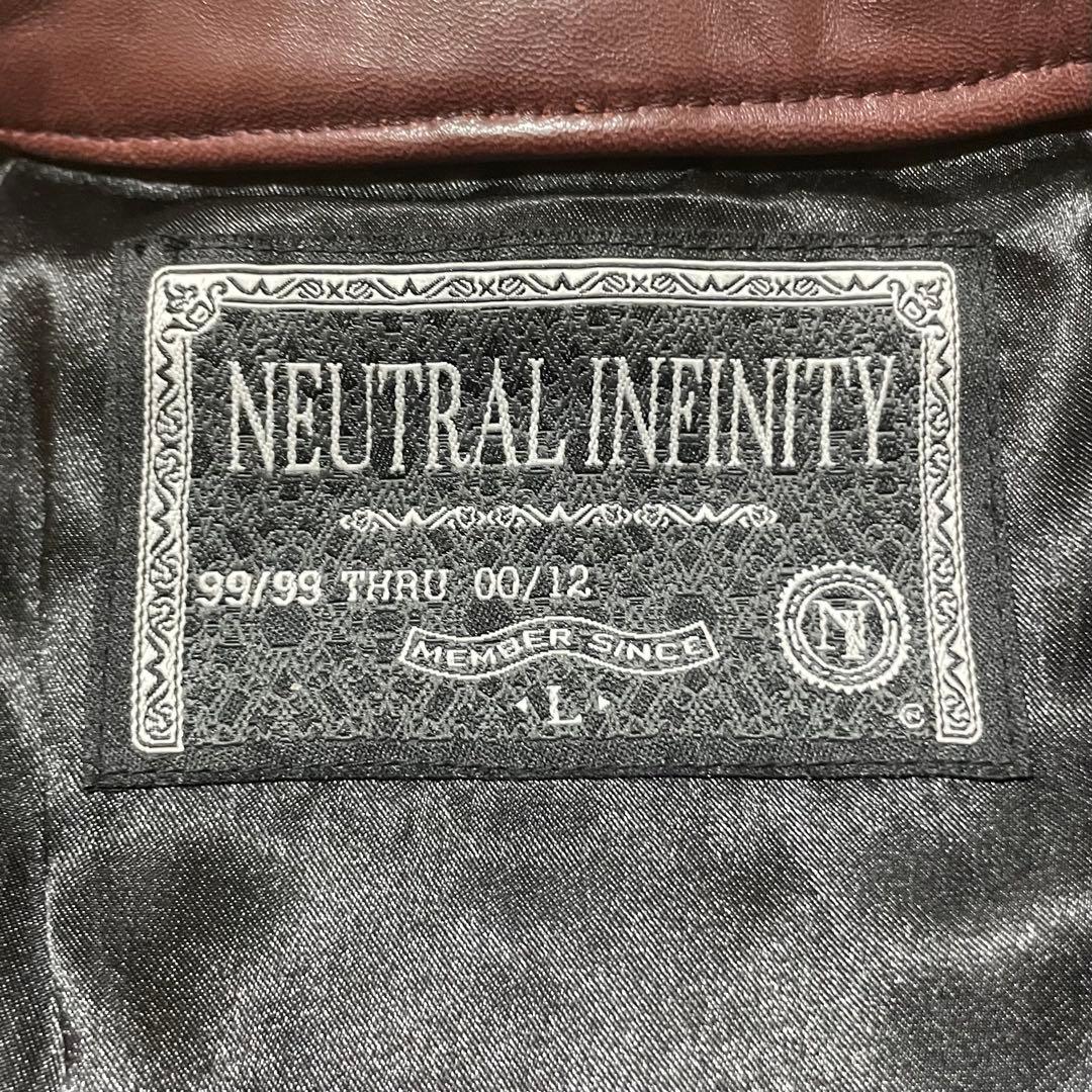 neutral infinity ラムレザー シングルライダース L ボルドー