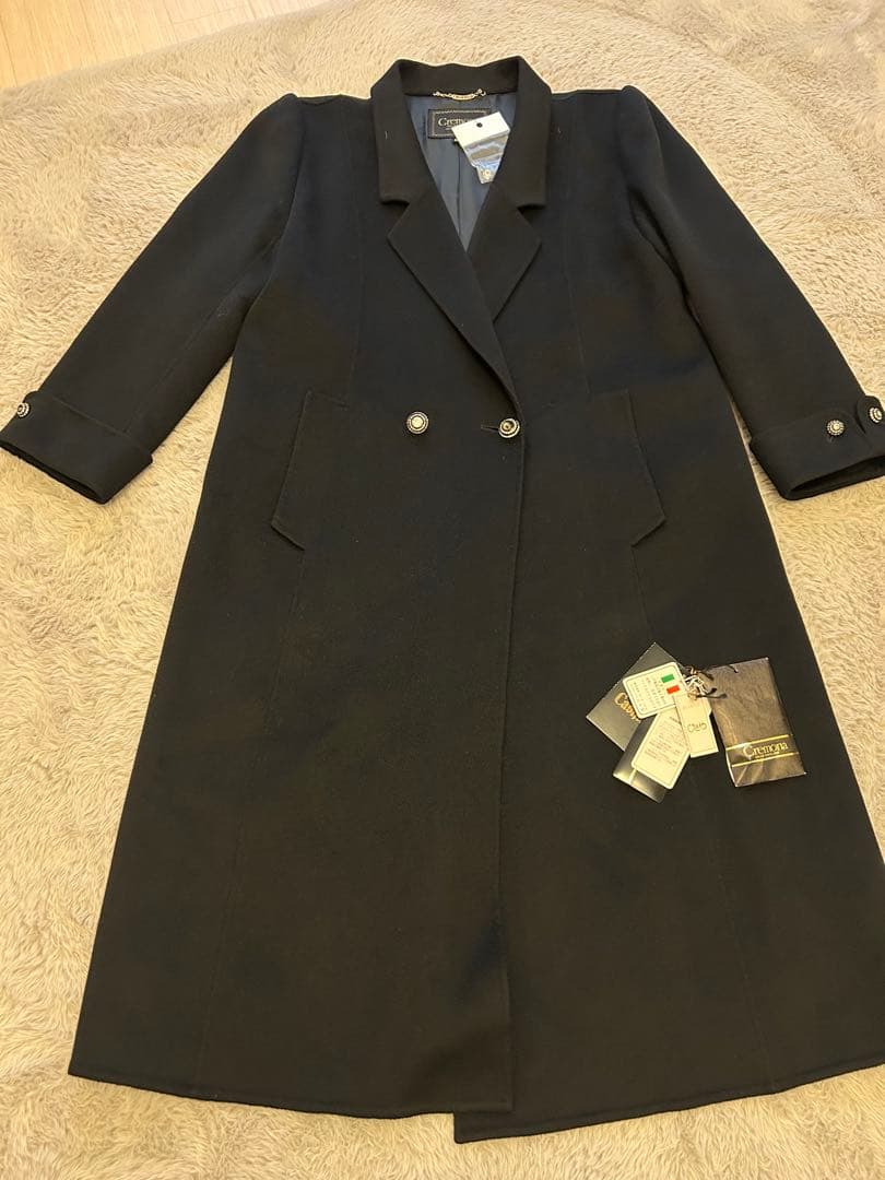 クレモナタグ付き未使用（訳あり） 上質なカシミヤ100％ロングコート