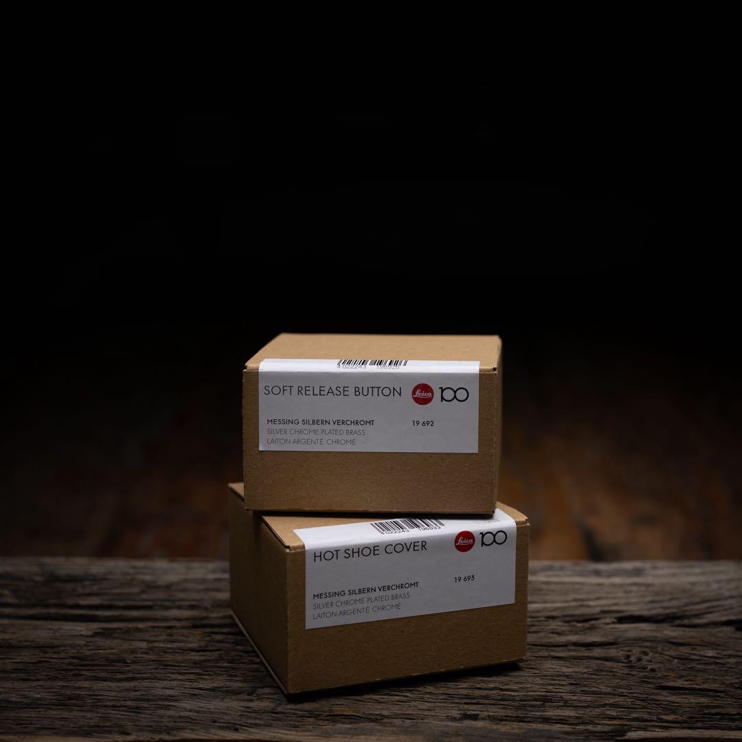 新品 Leica ライカ100周年限定 ホットシューカバー＆リレーズボタンセット