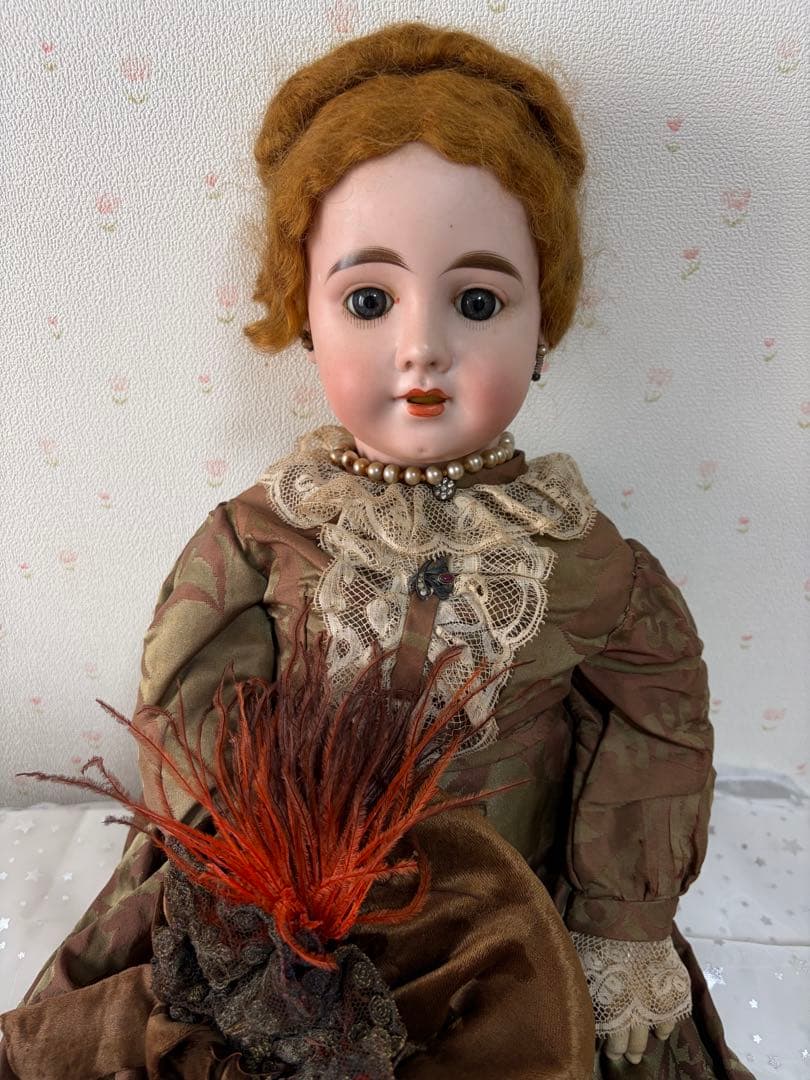 アンティーク風ドール ビスクドール　刻印あり