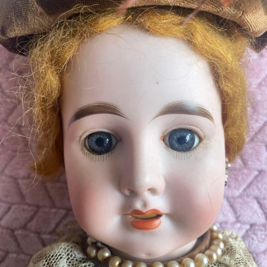 アンティーク風ドール ビスクドール　刻印あり