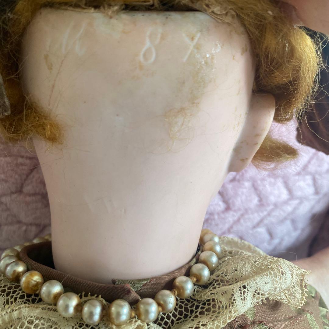 アンティーク風ドール ビスクドール　刻印あり