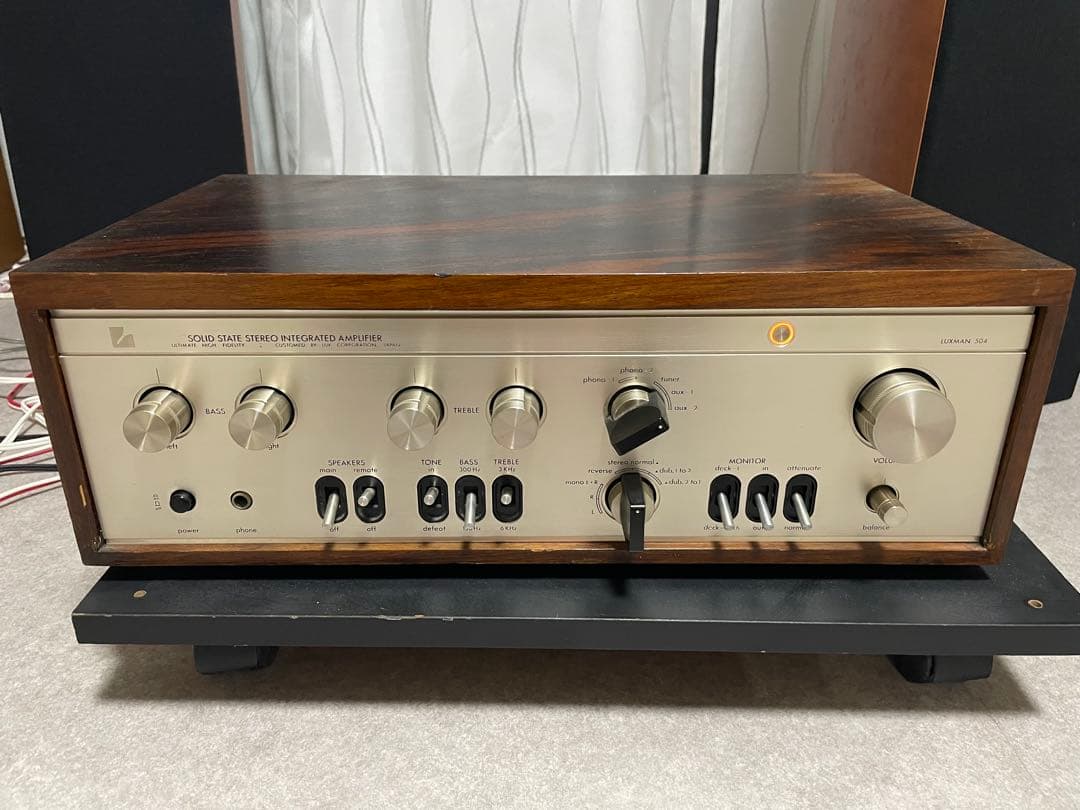 LUXMAN 504 ソリッドステートアンプ音出し確認済み