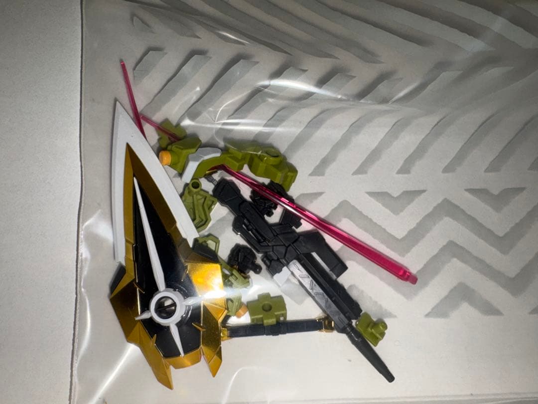 ガンプラ　組み立て済みジャンク　RGアカツキガンダム　ハイゼンスレイⅡラークリア