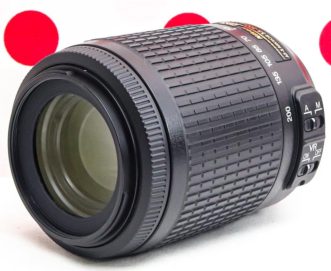 ニコン Nikon AF-S 55-200mm VR❤手振れ補正付き❤望遠レンズ