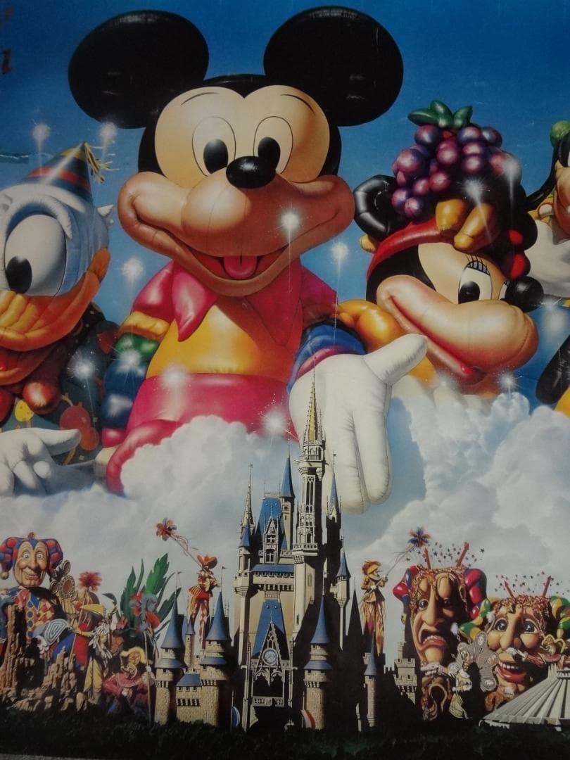 ディズニーリゾート　入手困難Ｂ０サイズポスター●左上キレ有補修済