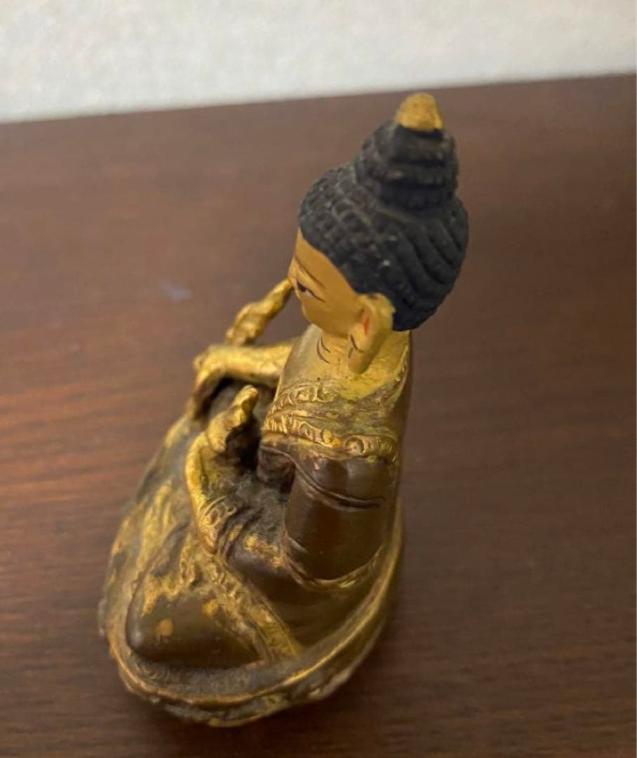 チベット　銅製　特大鍍金仏　ネパール仏像　家内仏堂 奉納 装飾品 工芸品 置物