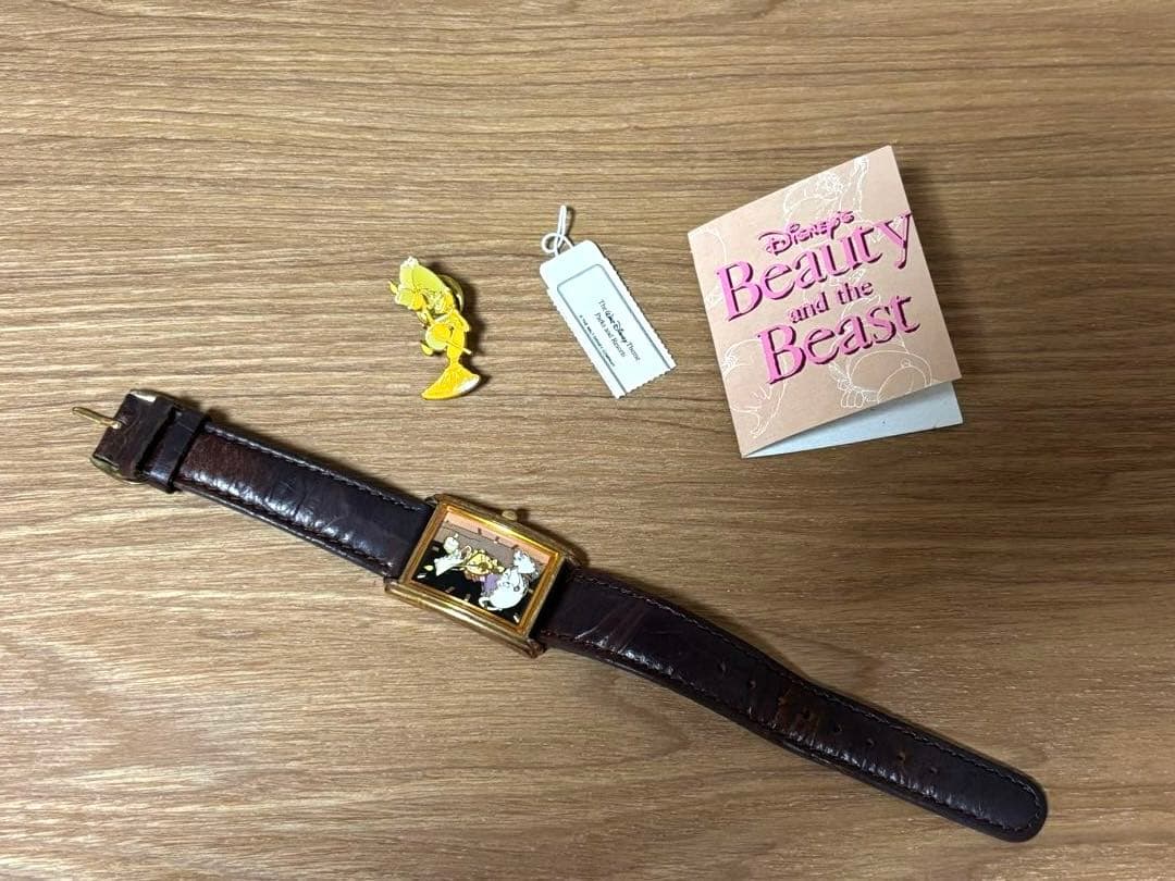 【コレクター必見！】限定5000本！美女と野獣の缶BOX入り腕時計(オマケ付)