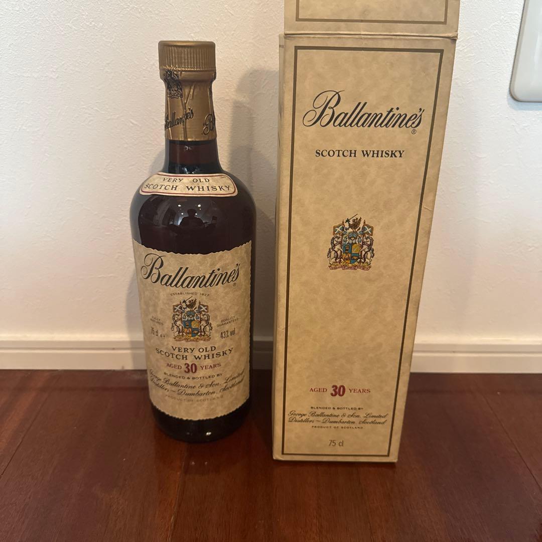 希少旧ボトル 箱付き Ballantine's 30年 バランタイン