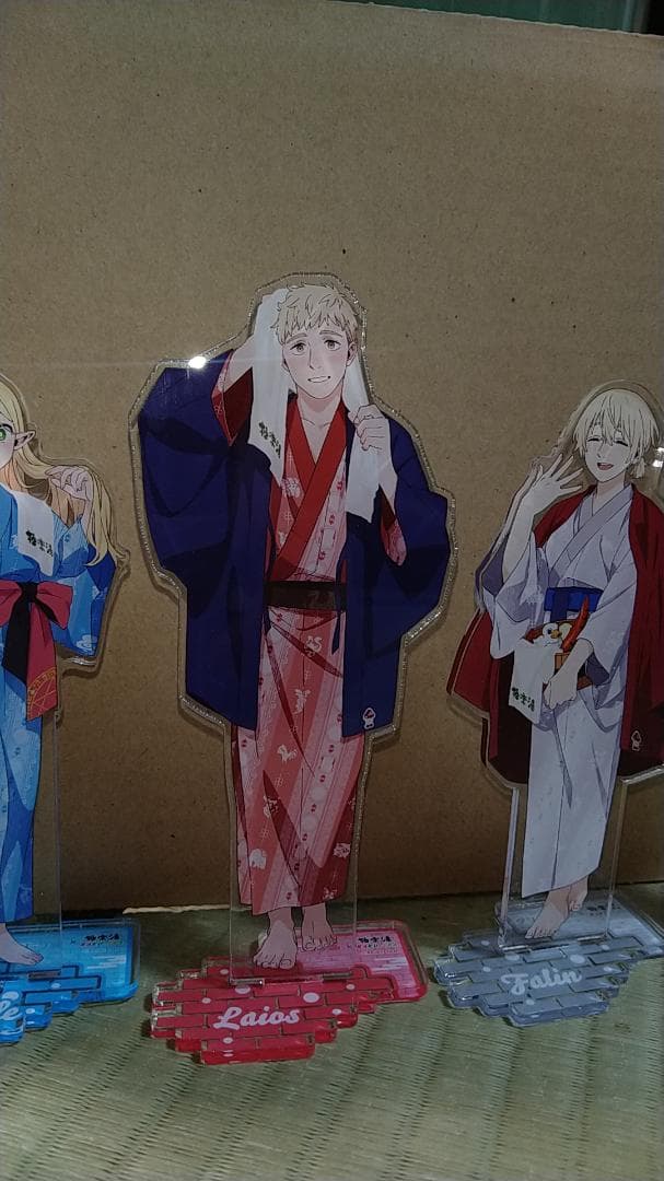 【中古】アクリルスタンド　5体セット ダンジョン飯　極楽湯コラボ