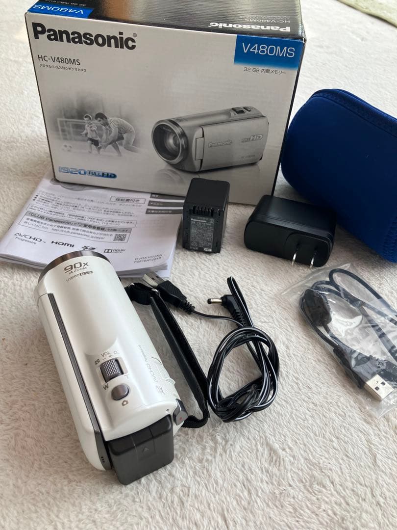 【美品】Panasonic HC-V480MS ビデオカメラ 本体