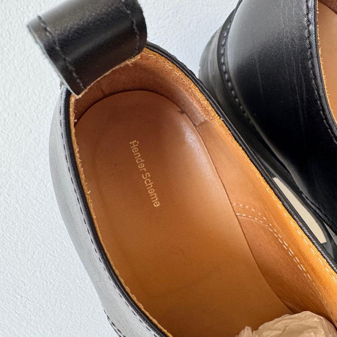 美品 Hender Scheme padded blucher 6 ブラック