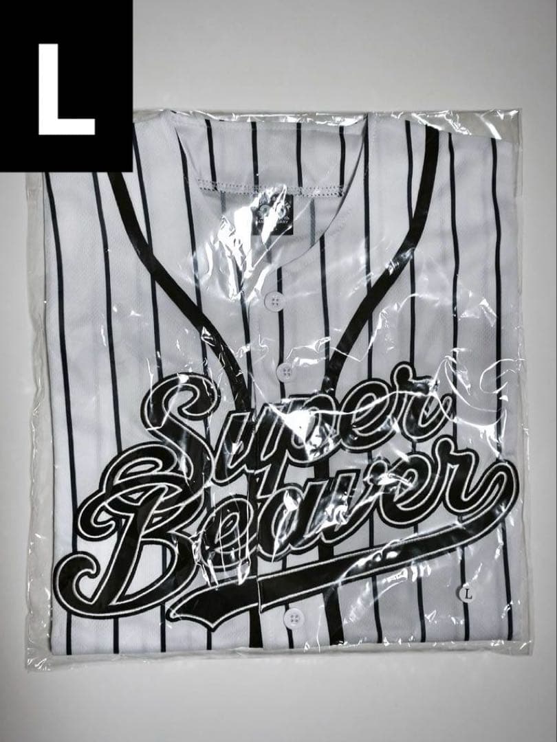 SUPER BEAVER 20th ベースボールシャツ ストライプ Lサイズ