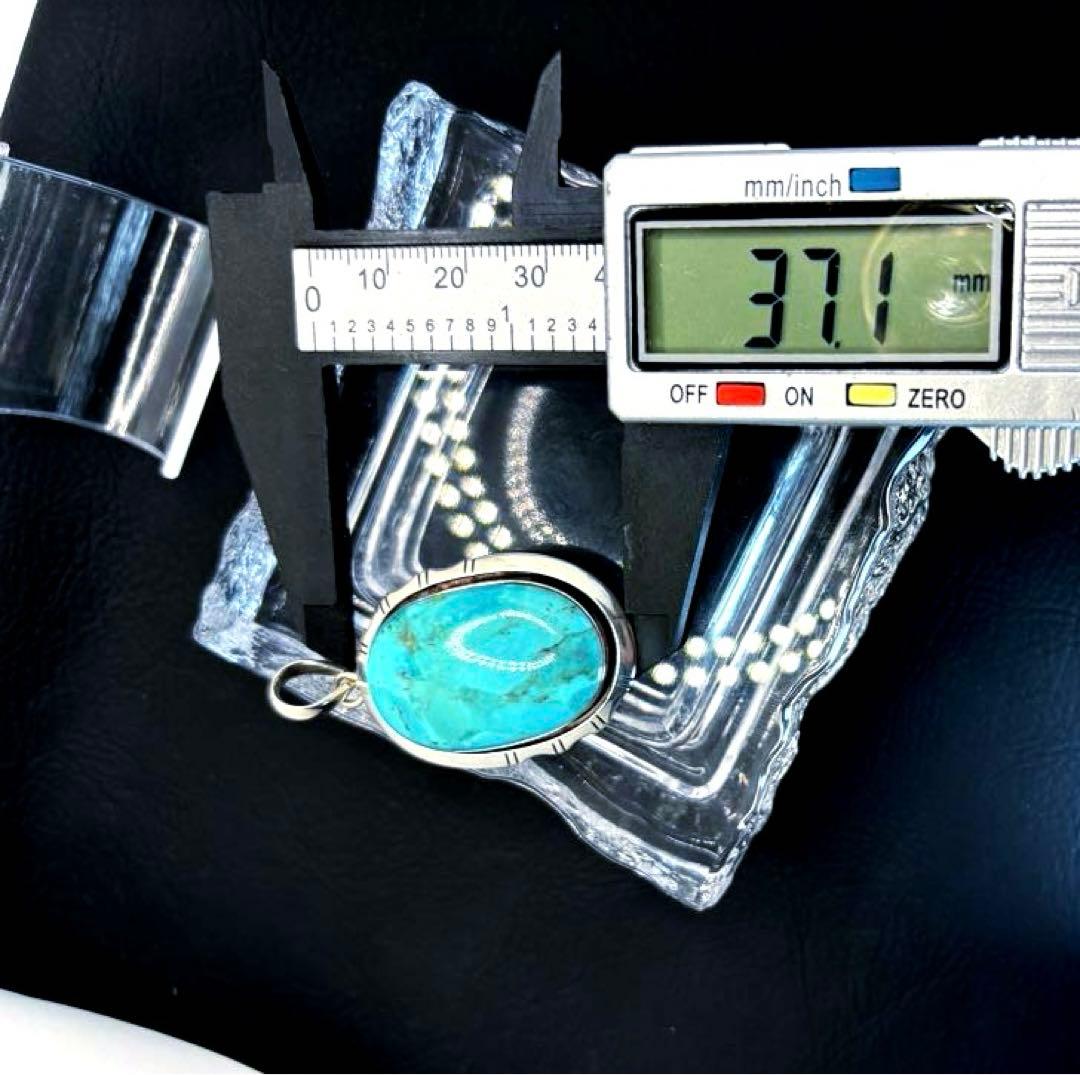 ターコイズ　ネックレス　トップ　インディアンジュエリー