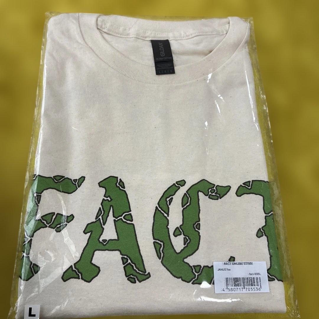 FACT Tシャツ Lサイズ クリーム色
