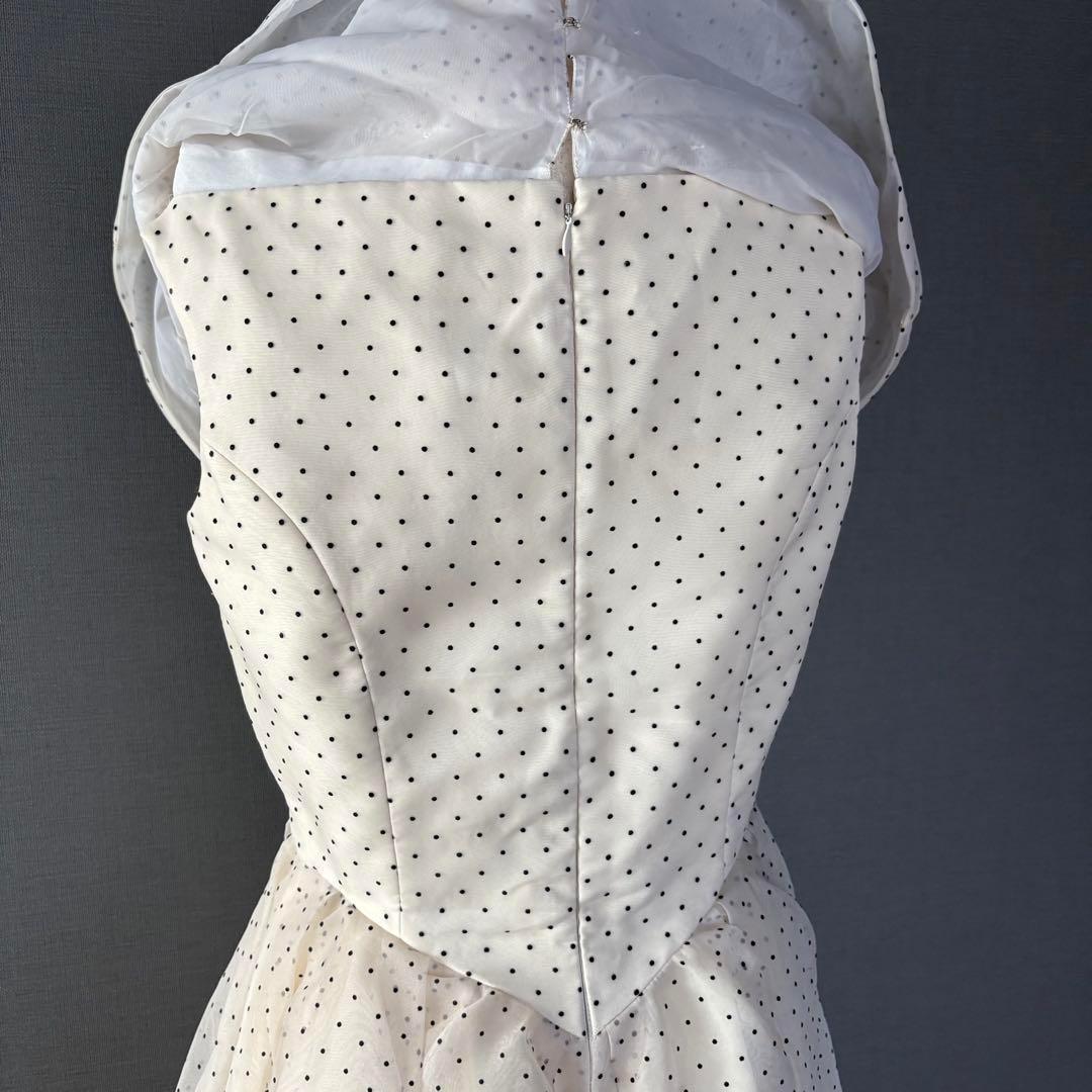 YUKI TORII パーティードレス 結婚式 演奏会 オフショルダー ドット