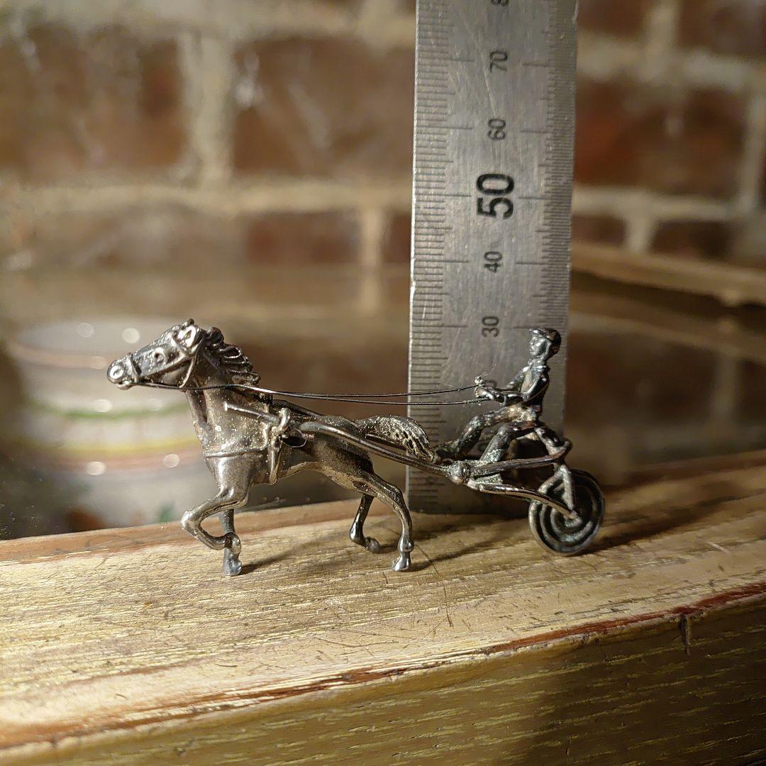 Silver925 ビンテージ ミニチュア 小物 馬車 ヨーロッパ