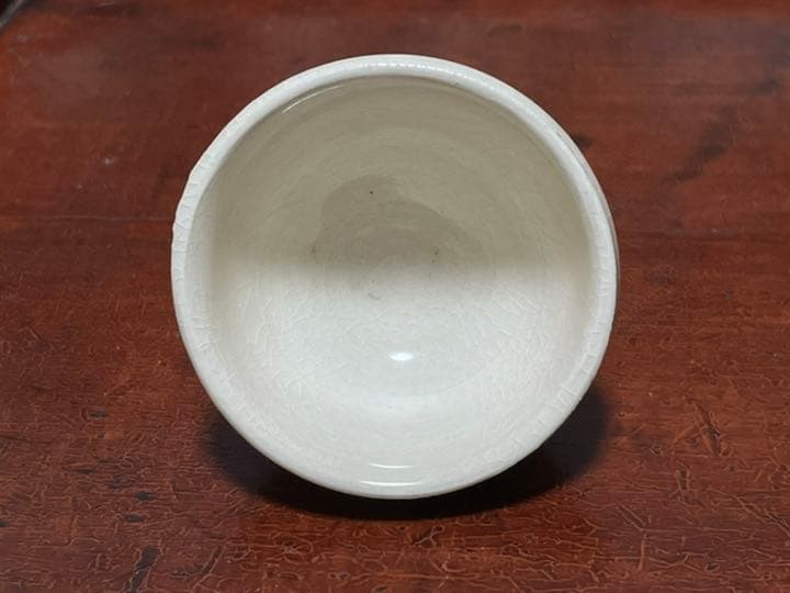 作家物　陶芸家　鯉江良二　ぐいのみ　白釉　白磁　盃　酒器　ぐい呑　酒盃