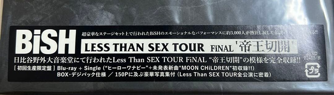 【初回盤・美品】LESS THAN SEX TOUR FiNAL帝王切開