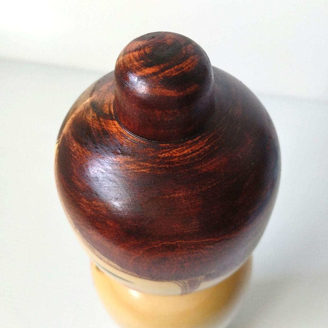 こけし 創作こけし 大内裕子工人 近代こけし 薔薇 工芸品 大き目 31,5cm