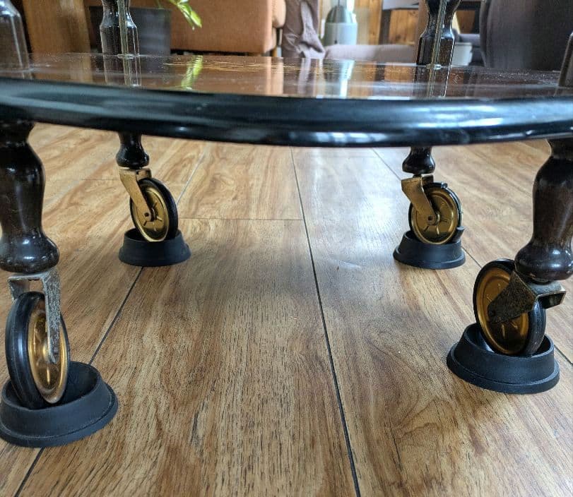 美品　イタリア製 ティーワゴン 象嵌細工 アンティークワゴン キッチンワゴン