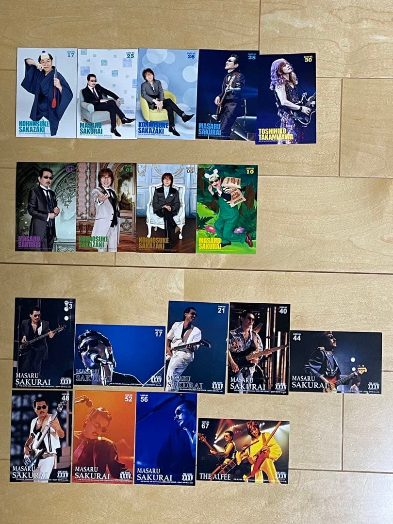 THE ALFEE 櫻井 坂崎高見澤 カード