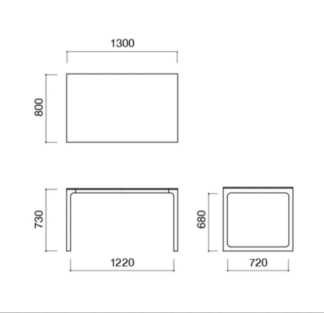 IDEE ダイニングテーブル　アントンブラウン