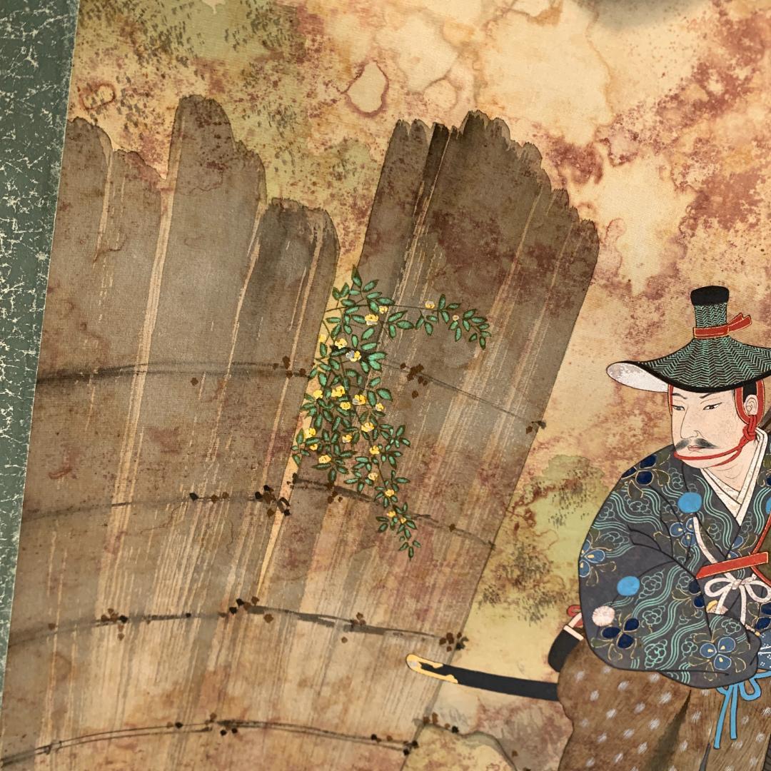 歌川春光 日本画 掛軸 絹本
