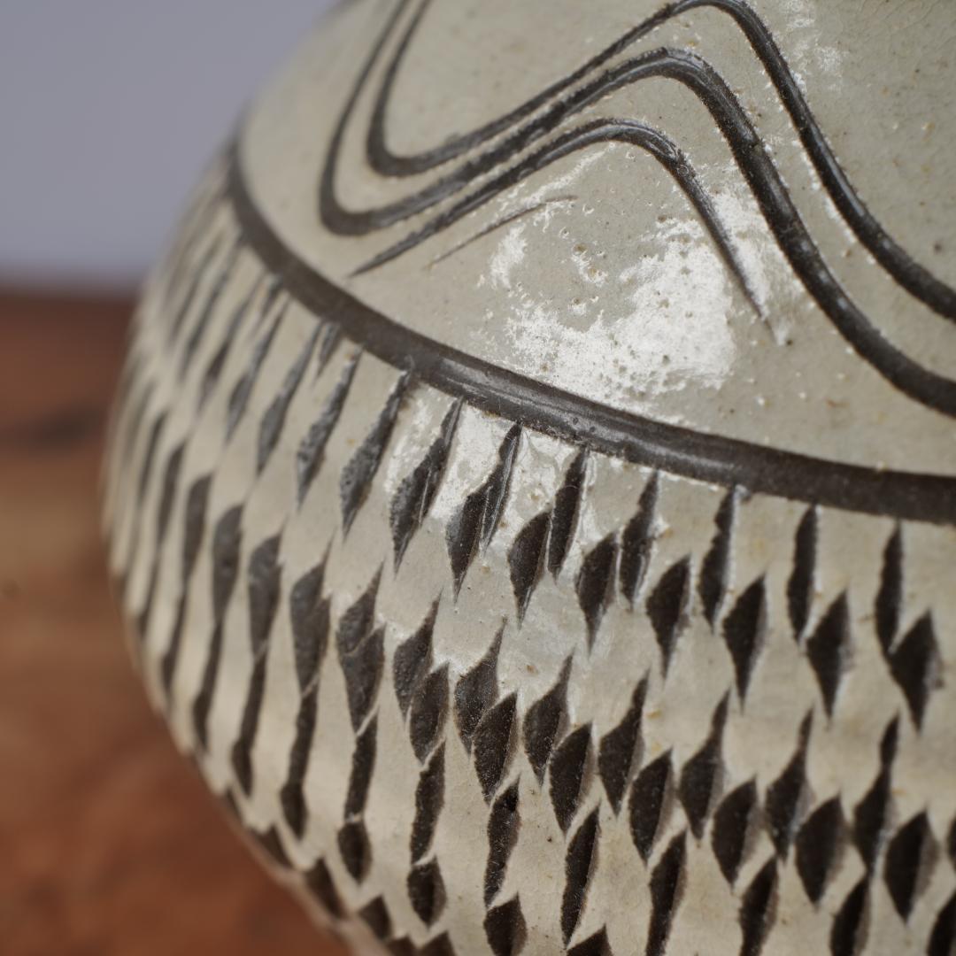 【民藝】小鹿田 おんた焼 花瓶 花入 フラワーベース バーナードリーチ