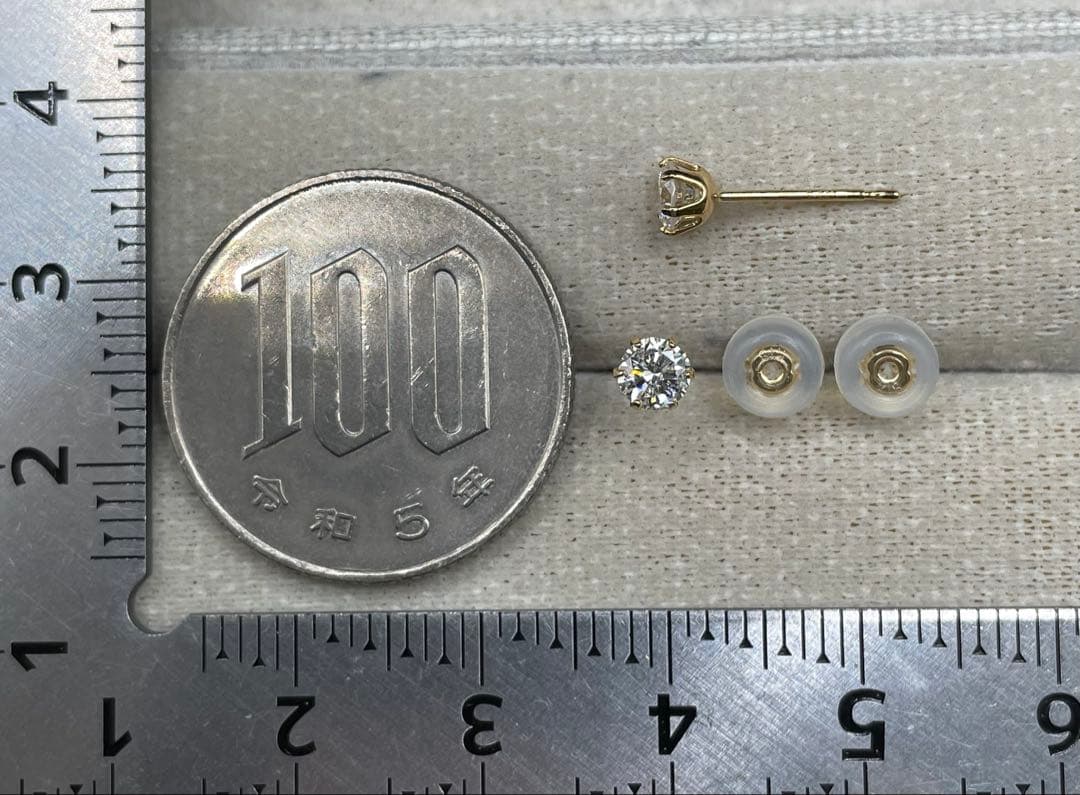 JA117★高級 ダイヤモンド0.424ct K18 ピアス