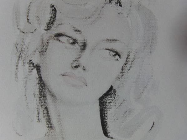 東郷青児、巴里にて、希少画集より、新品額装・額装付、版上サイン入り